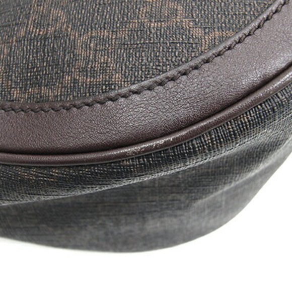 GUCCI Shoulder Bag GG Supreme 336748 Dark Brown PVC Leather 18cm x 31cm x 11.5cm - Picture 4 of 9